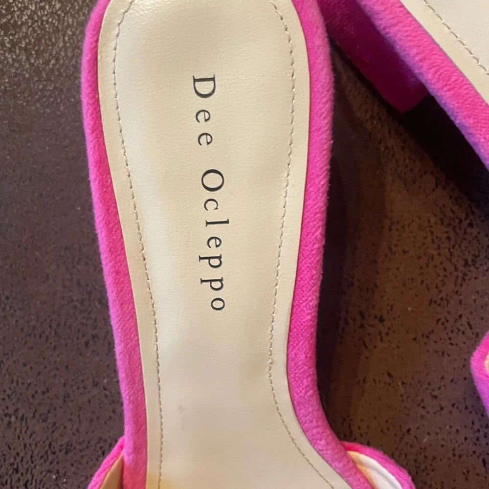Dee Ocleppo Pink Dizzy Mules 6.5 - Picture 2 of 5